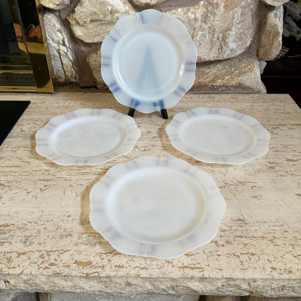 Vintage Macbeth-Evans American Sweetheart Monax luncheon plates MCM